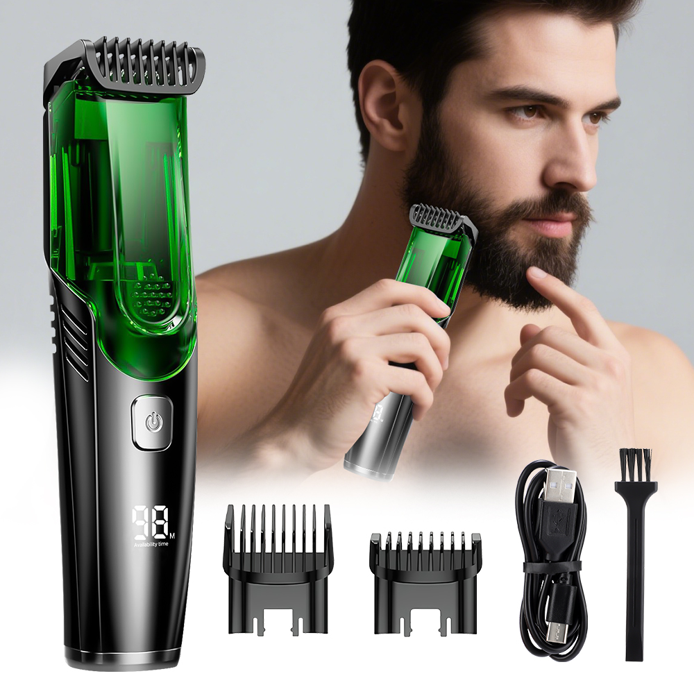 Men'S Grooming Haircut - Vacuum Beard Trimme Men's Beard Shaver