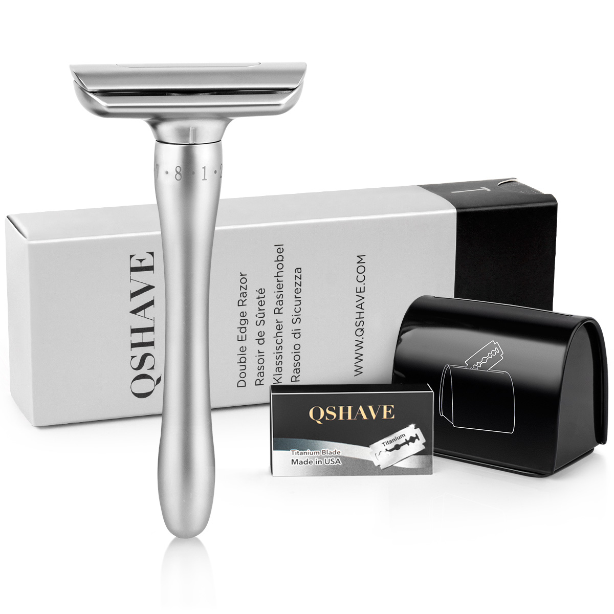 Straight Razor Safety - QShave Adjustable Safety Razor with Magnetic