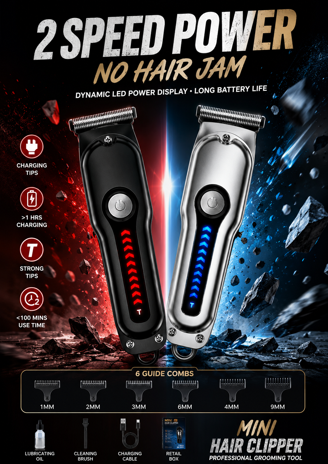 Men'S Grooming Blade - 2026 Generation-2, Electric Hair Clipper Mini