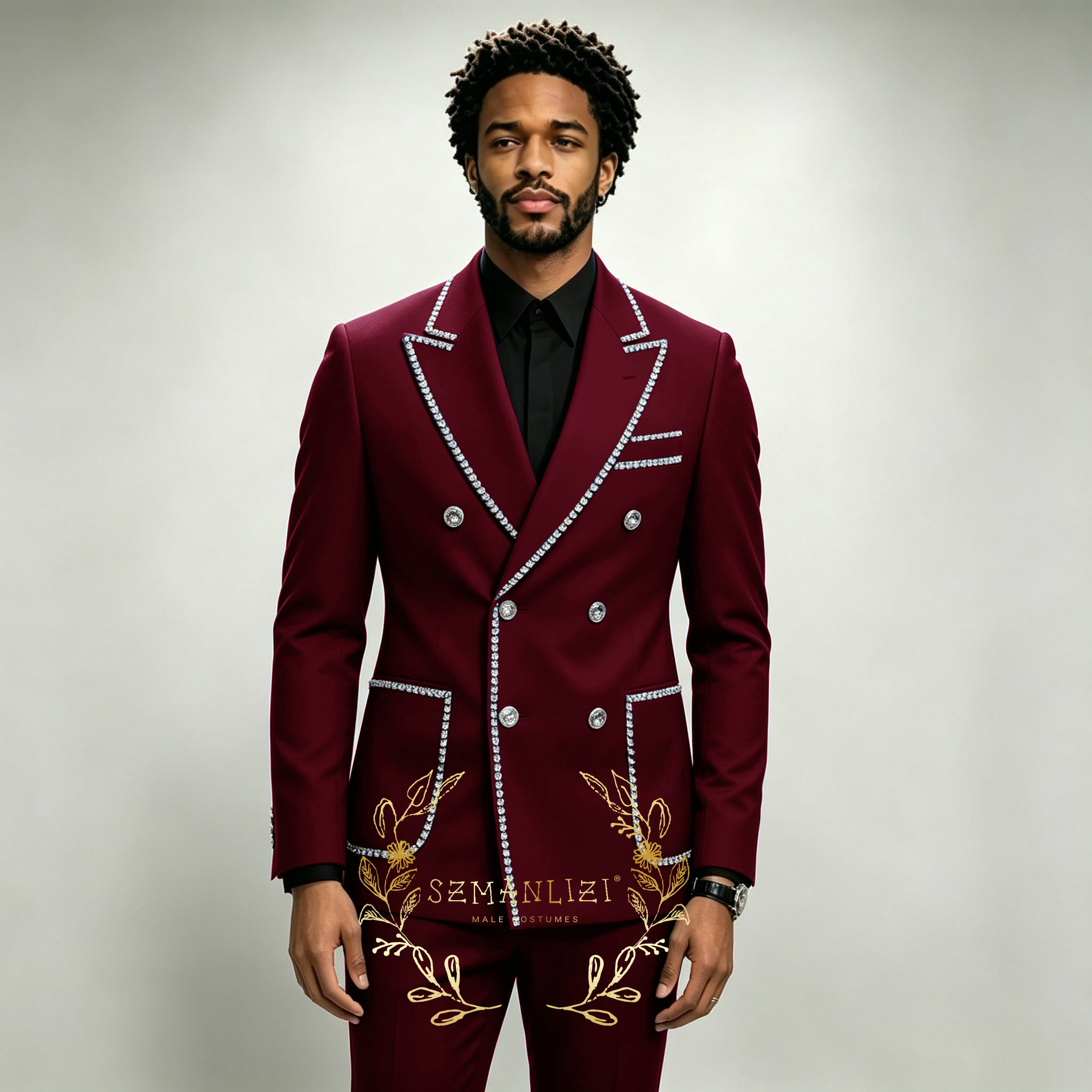 Luxury Men's Suits 2 Pieces Ro - Mens Grooming Kit Luxury 리뷰 및 가격
