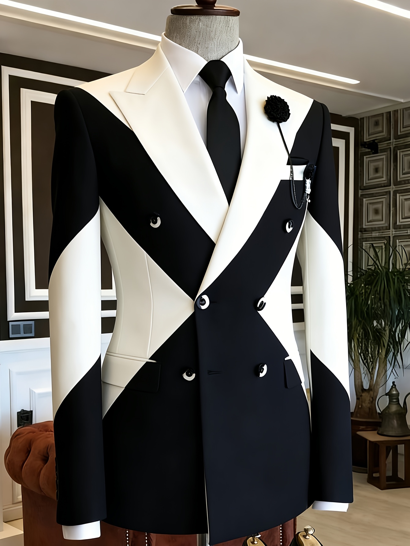Men Black White Diagonal Color - Jack Men'S Grooming 리뷰 및 가격