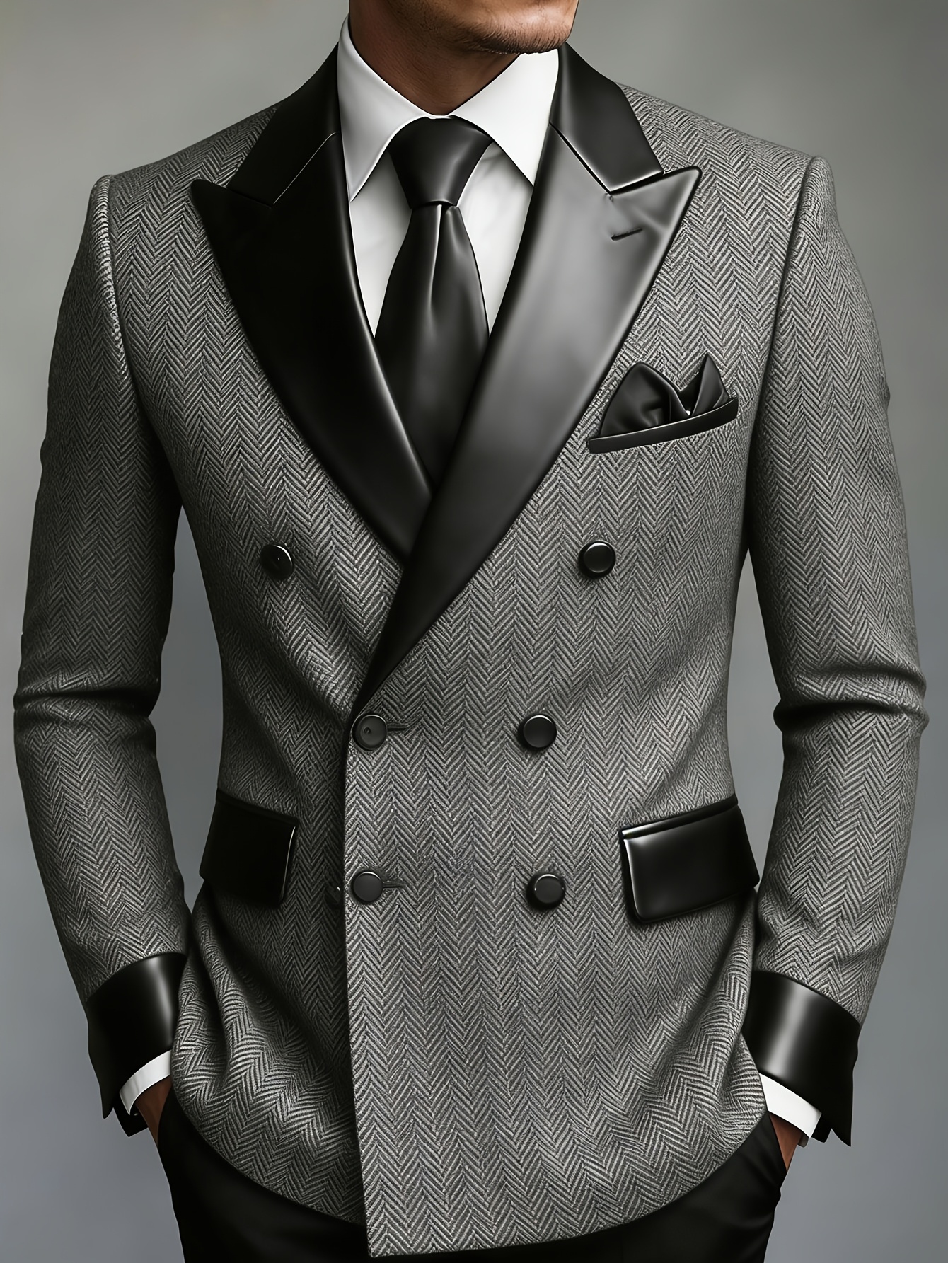 Men Grey Herringbone Double Br - Jack Men'S Grooming 리뷰 및 가격