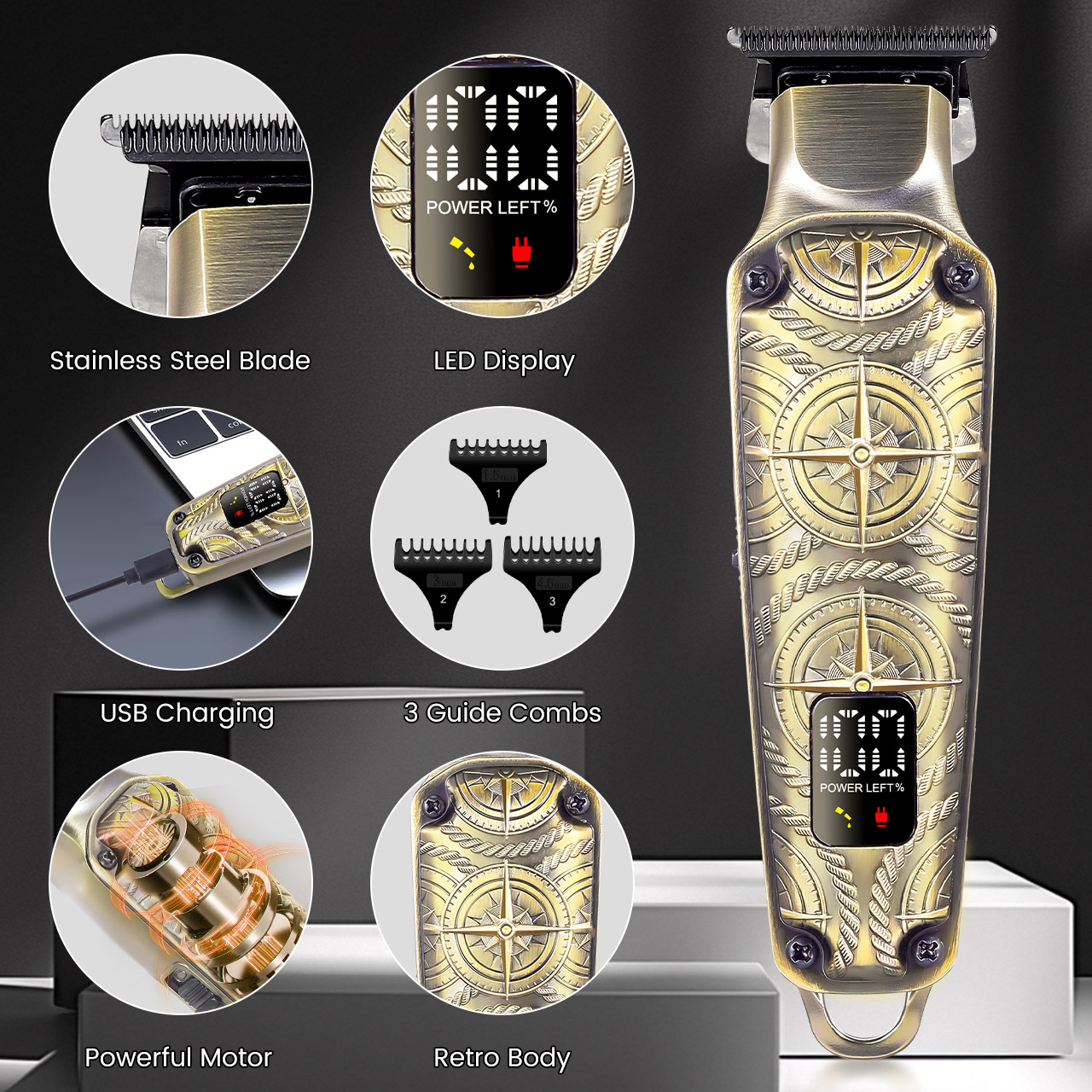 Hatteker Retro Hair Trimmer fo - Men'S Grooming Haircut 리뷰 및 가격