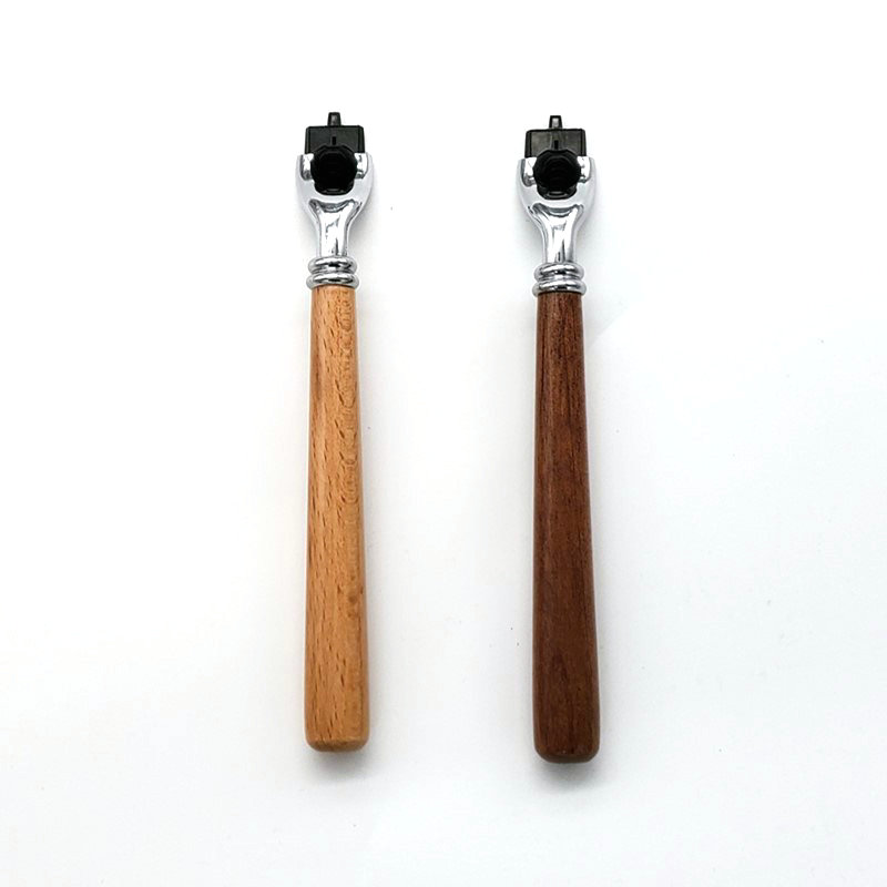 Men 's Wood long handle  Manua - Straight Razor Safety 리뷰 및 가격