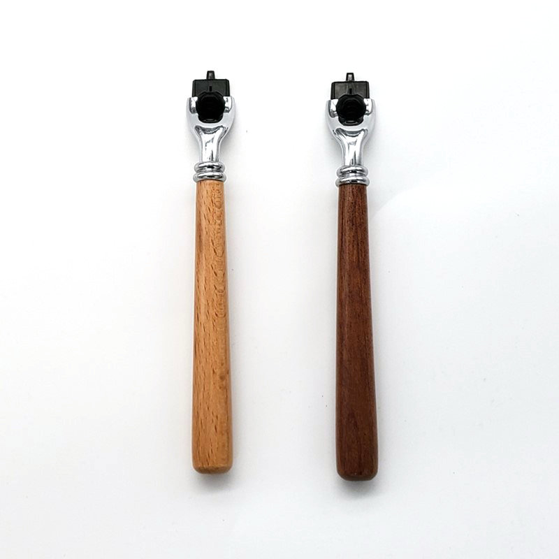 Men 's Wood long handle  Manua - Straight Razor Safety 리뷰 및 가격