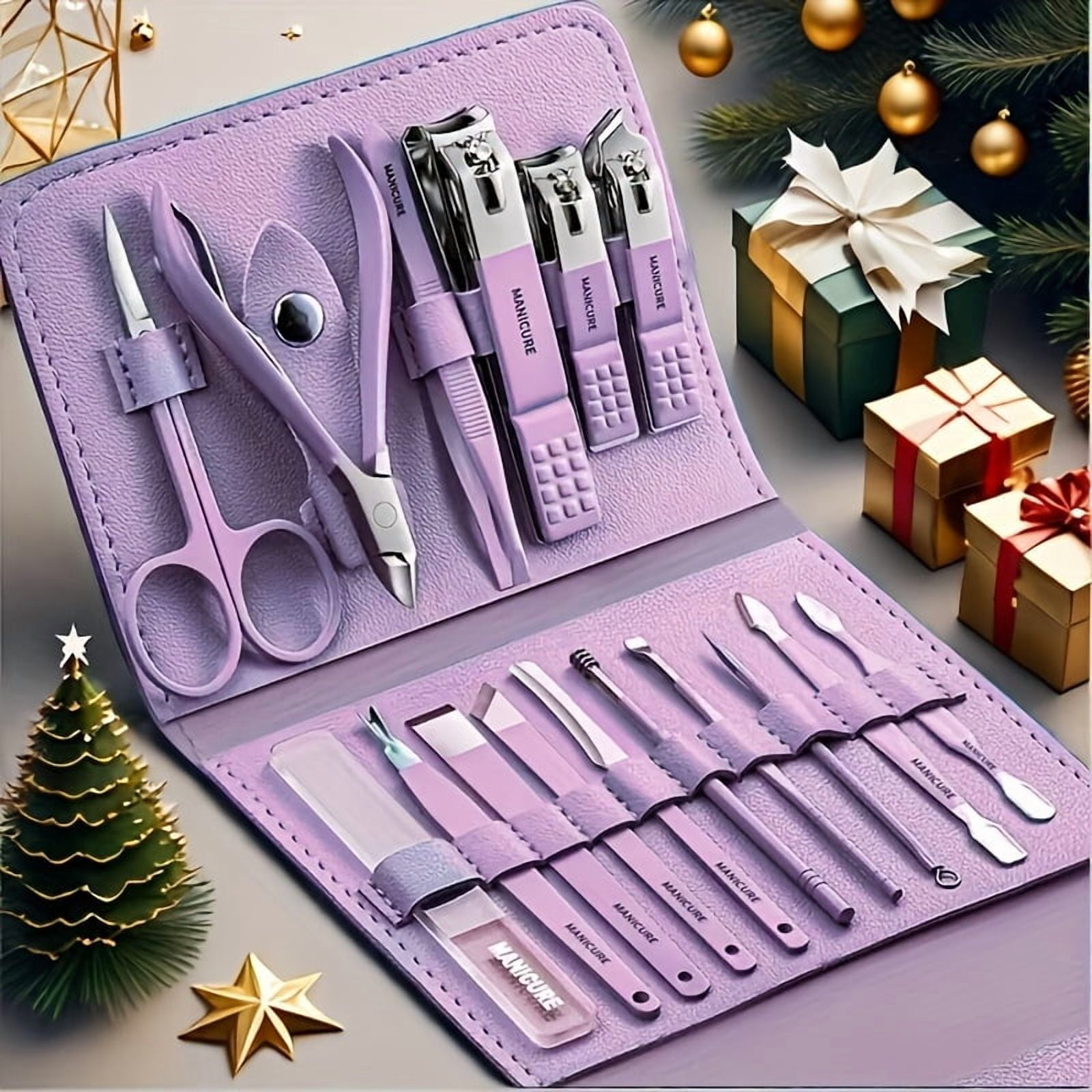 Manicure Set Professional Nail - Mens Grooming Kit Luxury 리뷰 및 가격