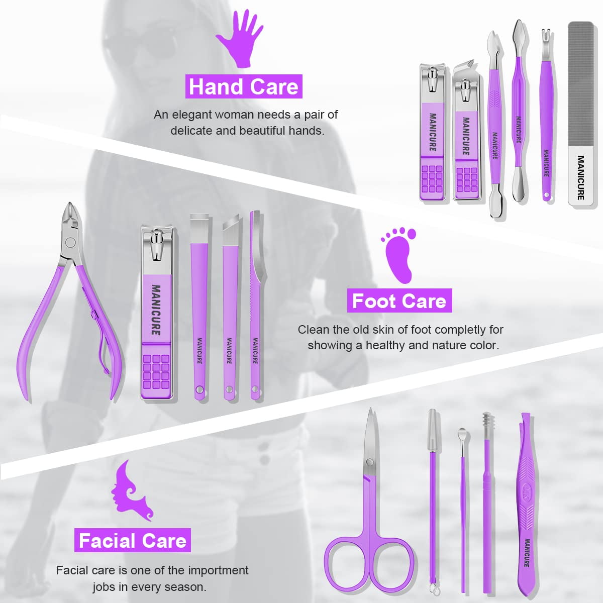 Manicure Set Professional Nail - Mens Grooming Kit Luxury 리뷰 및 가격