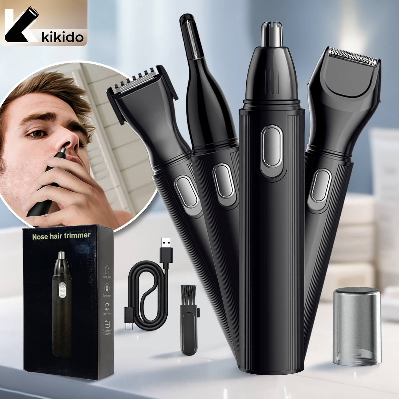 KIKIDO 4 in 1 Nose Hair Trimme - Men'S Grooming Haircut 리뷰 및 가격