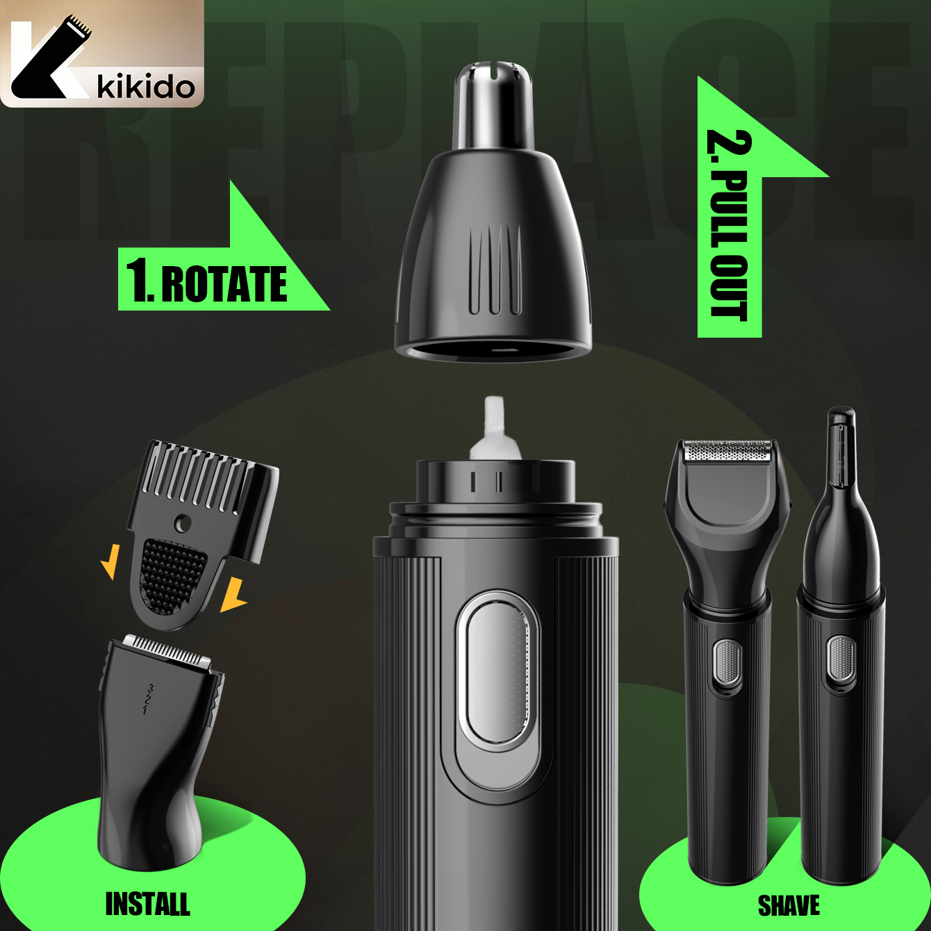 KIKIDO 4 in 1 Nose Hair Trimme - Men'S Grooming Haircut 리뷰 및 가격